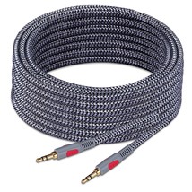 3.5Mm Aux Audio Cable 30 Ft, Aux Cord Braid 3.5Mm To 3.5 Mm Stereo Audio... - $19.99
