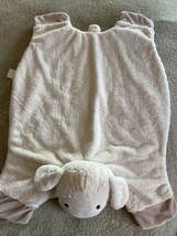 Pottery Barn Kids Baby Beige Brown Fleece Plush Lamb Play Mat - $24.50