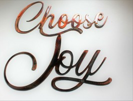 Choose Joy Metal Wall Art Accent Copper/Bronze 12" x 10 1/2" - $30.38