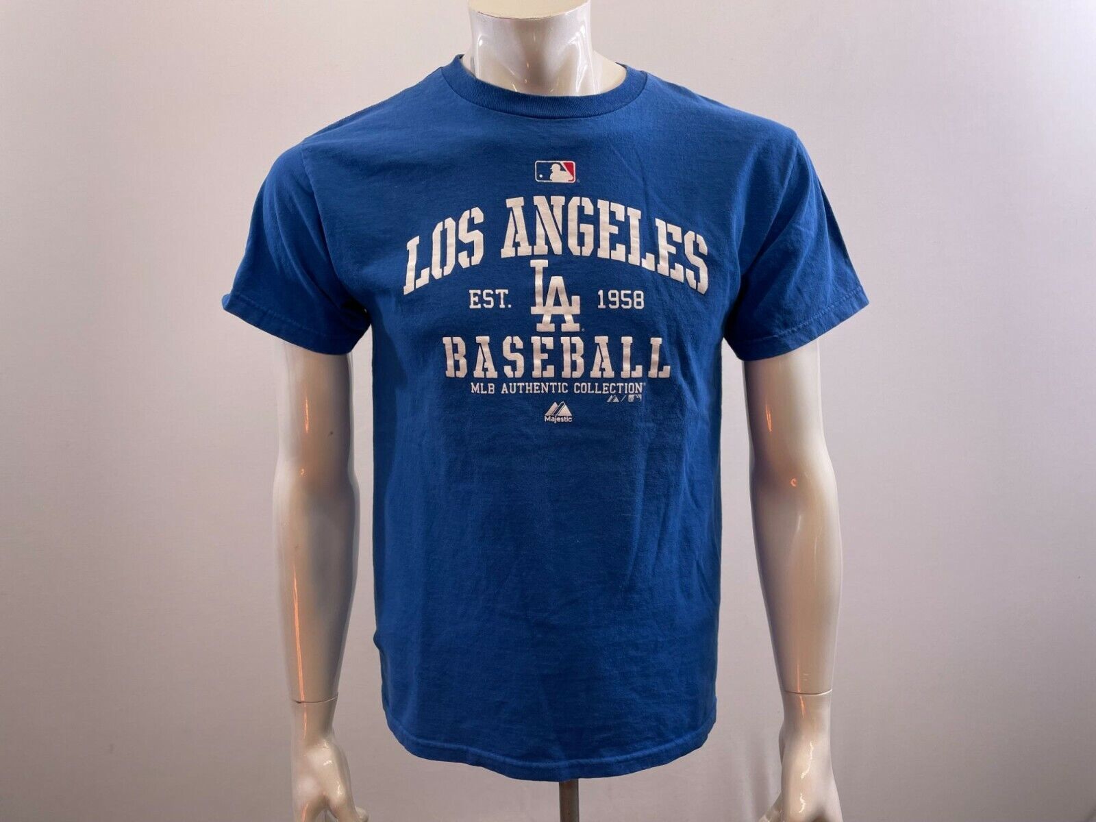 Authentic Collection Majestic Men's Blue Los Angeles Baseball Team T
