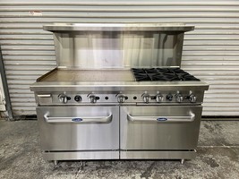 Atosa USA ATO-24G6B 60'' CookRite LP Gas Range 24 Griddle 6 Burners