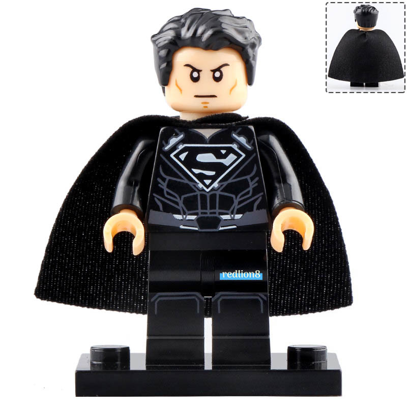 Superman (Black Suit) (The Cw) Dc Superheroes Lego Compatible Minifigure Bricks