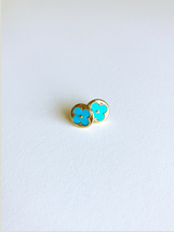 Turquoise Moonflower Earrings  - $35.00