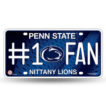Penn State Nittany Lions #1 Fan Metal Embossed License Plate - $12.86