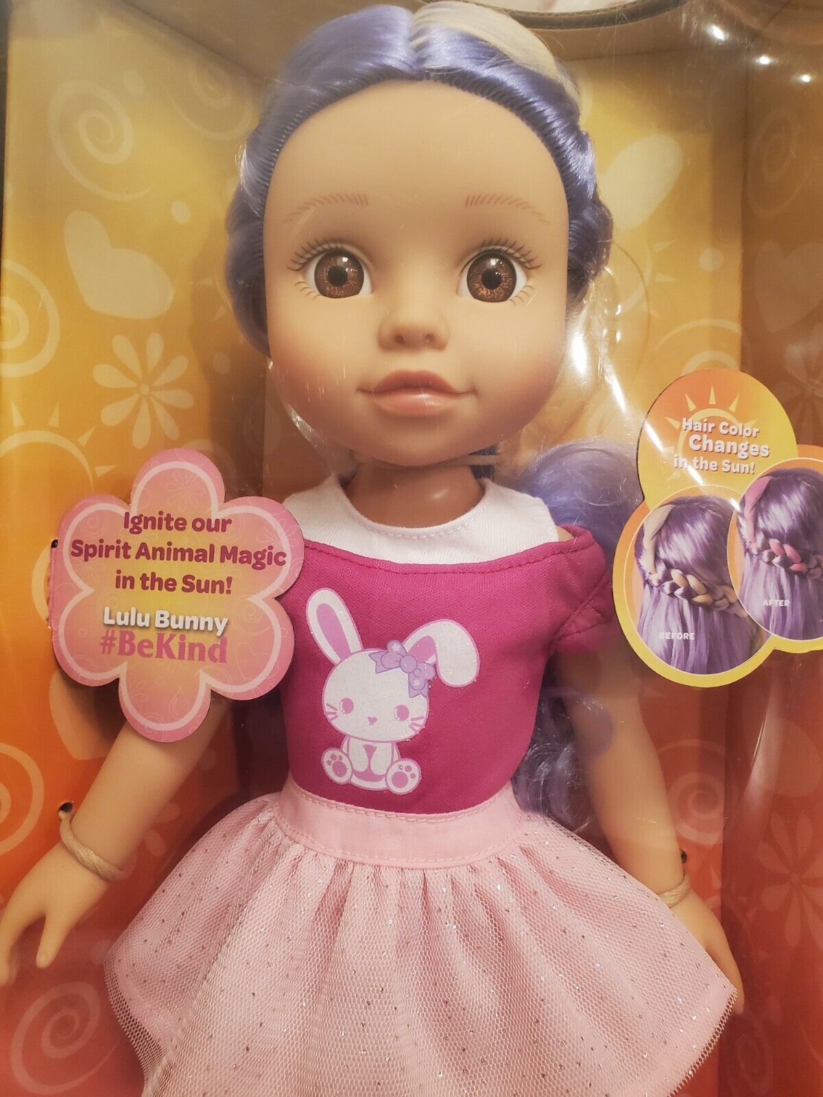 Adora Be Bright Doll Lulu Bunny, Hair Color Changes in The Sun, for