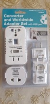 Travel Smart by Conair Converter and Worldwide Adapter Set with USB Port  - $18.69