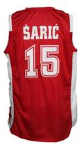 Dario Saric Croatia Basketball Jersey New Sewn Red Any Size image 2