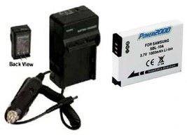 Battery + Charger For Samsung EC-WB700ZBPSCA, EC-WB700ZBPPCA, SL420, SL502 SL620 - $42.99