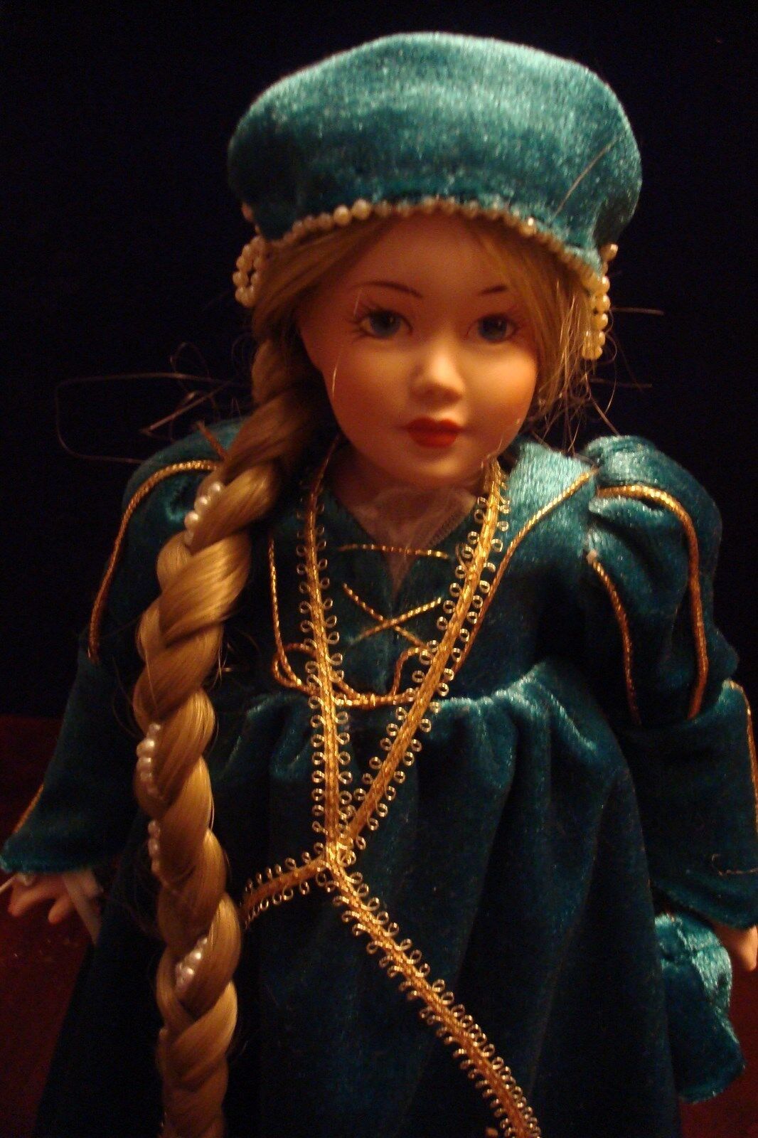 Rapunzel by Danbury Mint Doll ORIGINAL GREEN EMERALD DRESS 11 1/2" - $123.75