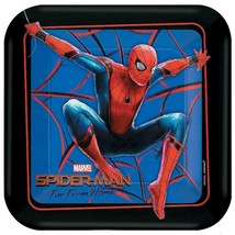 Spider-Man Far From Home Dessert Plates Spiderman Party Supplies 8 Per Package - $4.95