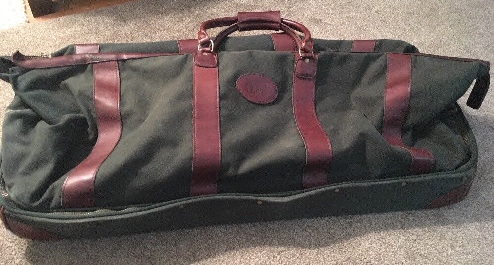 New Vintage AMERICAN TOURISTER Ladies Womens Holdall Overnight Bag Brown  Lime