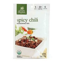 Simply Organic Spicy Chili Seasoning Mix, ORGANIC - $10.89