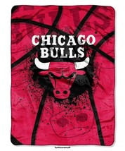 Chicago Bulls Nba Basketball Sports Fan Twin / Full Soft Raschel Throw Blanket - $49.95