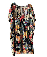 Lascana Venus floral tiered open back mini dress/swimsuit coverup size 2X - $21.79