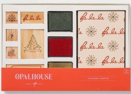 Christmas Stationary Stamp Set Fa La La Holiday Opalhouse New DIY Create... - $15.99