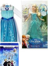 Disney Frozen Musical ELSA light Doll &amp; Costume Dress 4-6X &amp; Blu-ray - $139.99