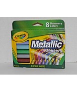 Crayola Metallic Markers 8 Shimmery Rich Radiant Shiny Colors New L6G03 (M) - $13.36