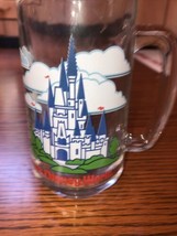 Disneyland Vintage Beer Mug Glass Sleeping Beauty Castle Classic Clear 1... - $16.98