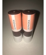 Set Of 2 Sephora 09 Iris Clean Vegan Hydrating Satin Lipstick 3.5 g Sz 0... - $11.88