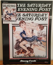 Saturday Evening Post NO SWIMMING Cross Stitch Leaflet Chart Stoney Creek OOP - $15.99