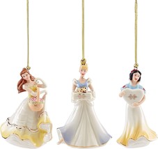 Lenox Disney Princess Figurine Ornament Set of 3 Cinderella Snow White B... - $60.00