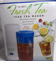 Mr Coffee The Iced Tea Pot TM1 Series Pitchers Ice Tea Maker Blue / Teal 2  Quart