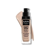 NYX Can&#39;t Stop Won&#39;t Stop Full Coverage Foundation Makeup Porcelain CSWSF03 - $5.00
