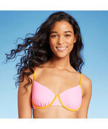 Women&#39;s Colorblock Underwire Bikini Top - Wild Fable - Pink Size Large 1... - $16.39
