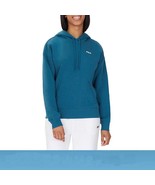 Fila Women&#39;s Fleece Pullover Hoodie Blue Coral XL 16-18 Ribbed Cuffs &amp; W... - $24.99