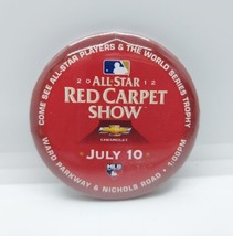 MLB 2012 Baseball All Star Game Red Carpet Show Button/Pin  - $12.86