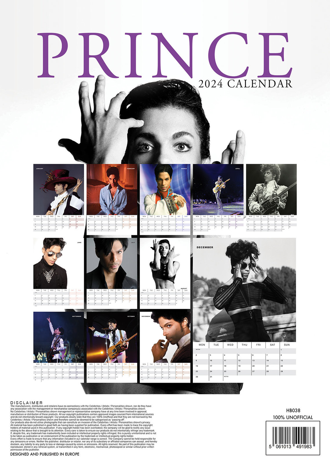 PRINCE 2024 Calendar DELUXE Business Industrial   Il Fullxfull.5031983024 G2yx 