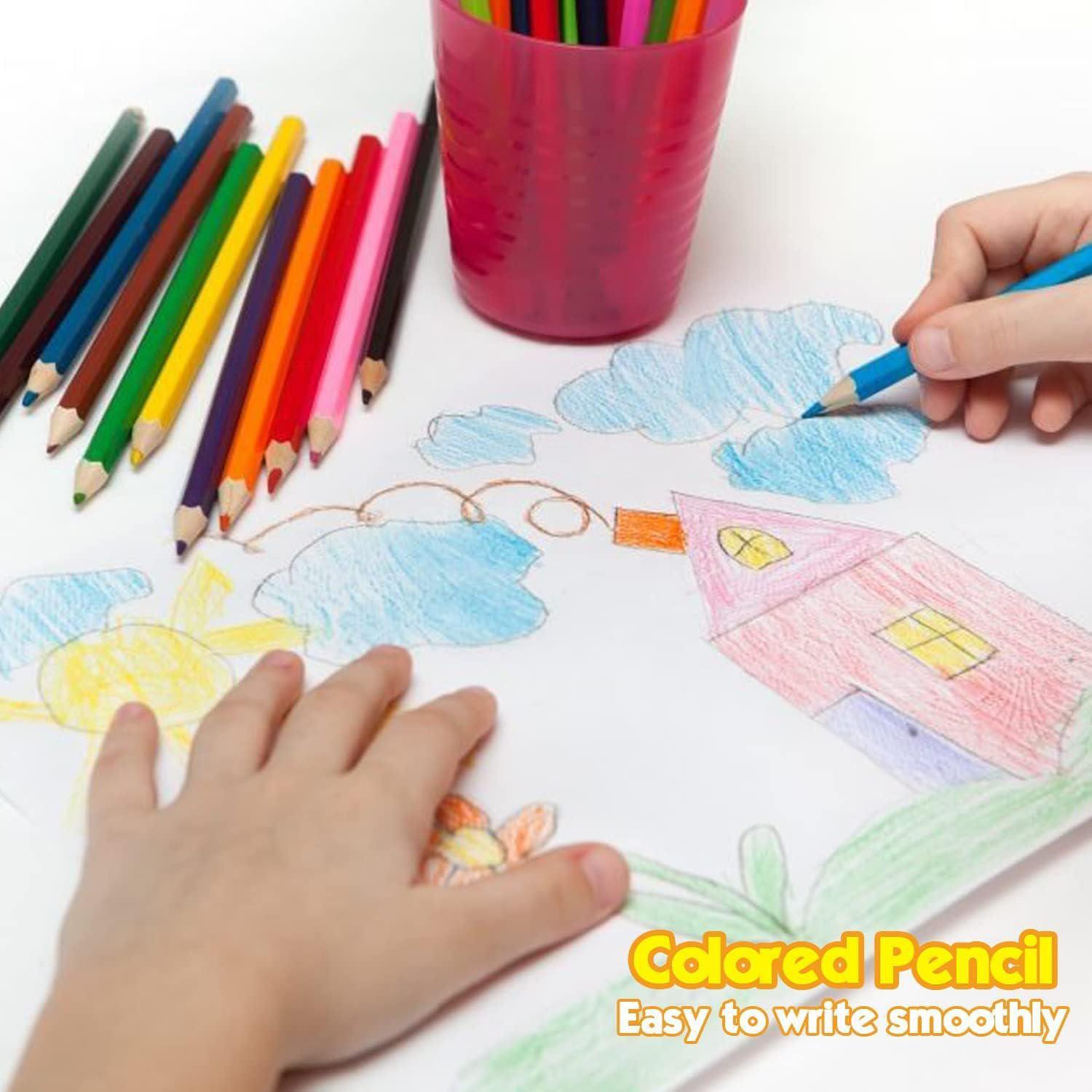 42pcs Children Pencil Drawing Set Safe Odorless Drawing And Sketching  Pencil Art Set For Drawing Gift