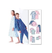 McCalls Sewing Pattern 6227 Pajamas Nightshirt Top Shots Pants Child 12-16 - $8.99