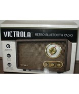 NIB Victrola Wooden Case Retro Bluetooth AM/FM Radio VRS-2800 ESP - $58.41