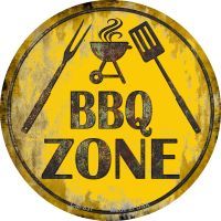 Primary image for BBQ Zone Novelty Metal Mini Circle Magnet