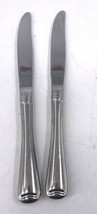 Gorham MONET FROSTED Stainless 18/8 Silverware Modern Solid Knife 9" Set of 2  - $26.72