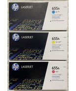 HP 655ACyan Magenta Yellow Toner Cartridges CF451A CF452A CF453A Retail ... - $593.98