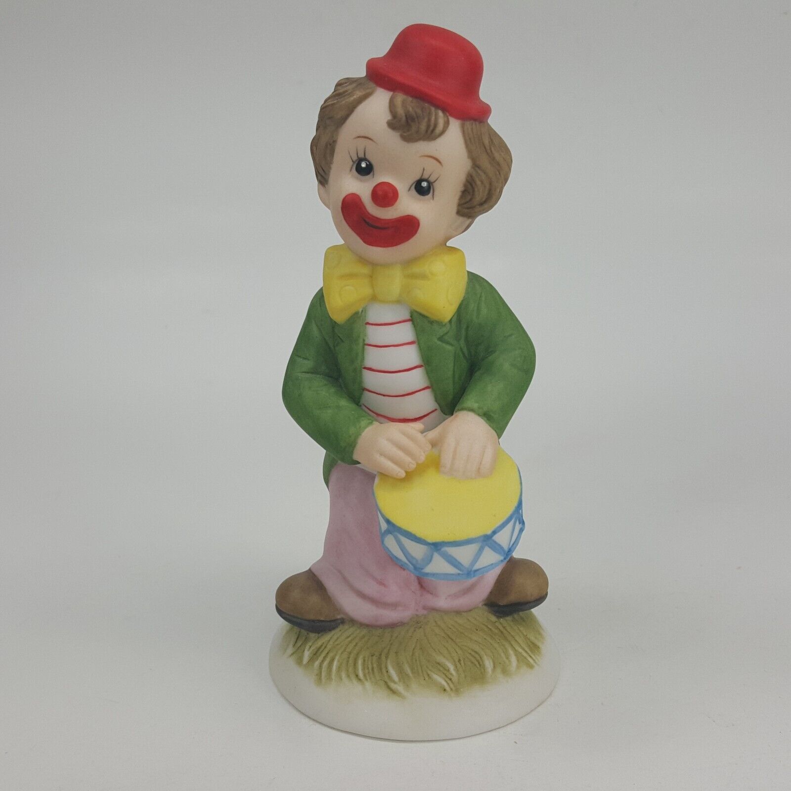Vintage Lefton China Clown hand painted 1990 # 07553 drummer boy WKHJY - $5.00