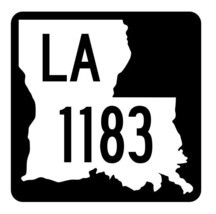 Louisiana State Highway 1183 Sticker Decal R6410 Highway Route Sign - $1.45