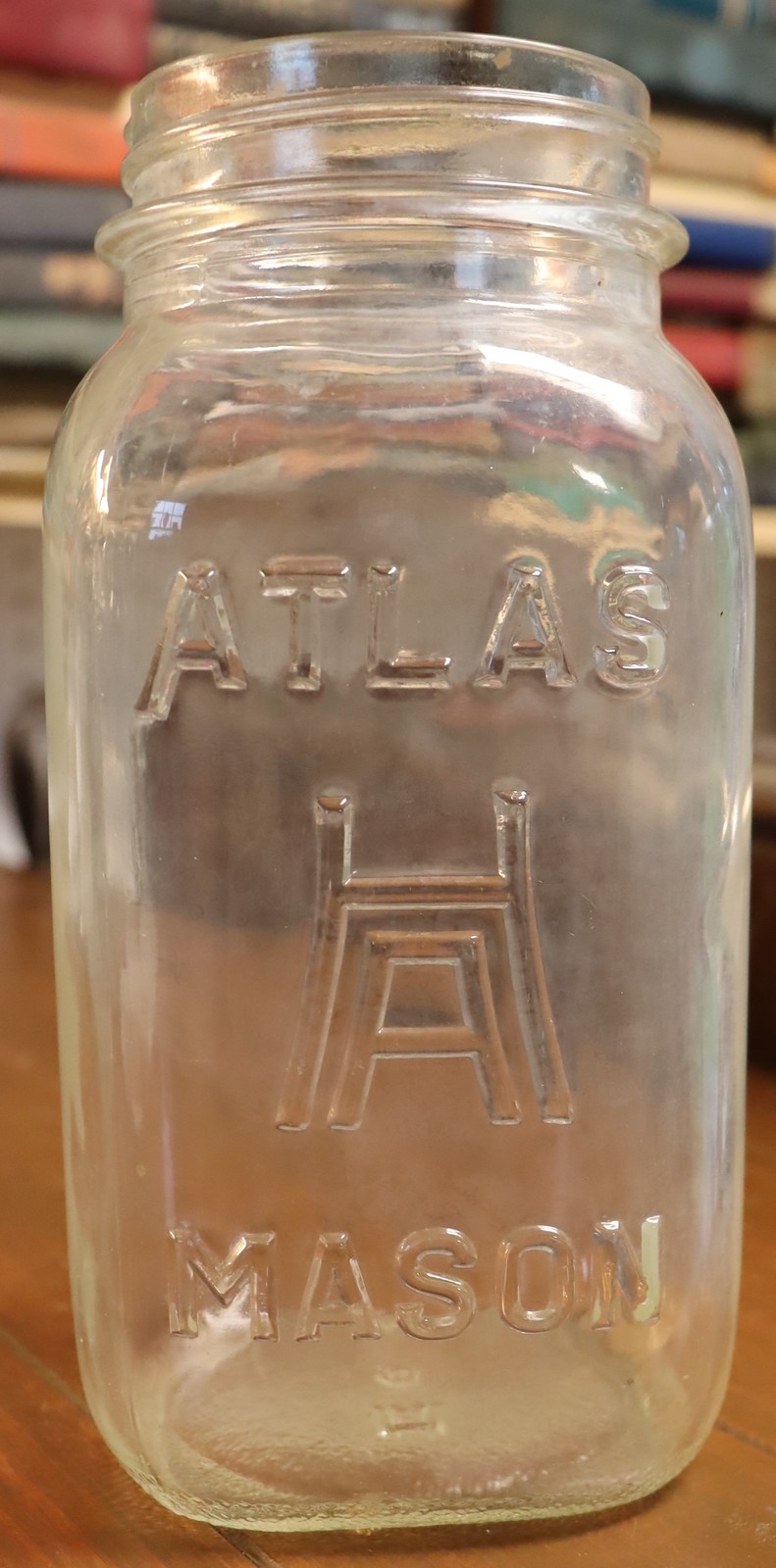 Real Vintage Clear Glass Mason Jars without Lids / Atlas Strong