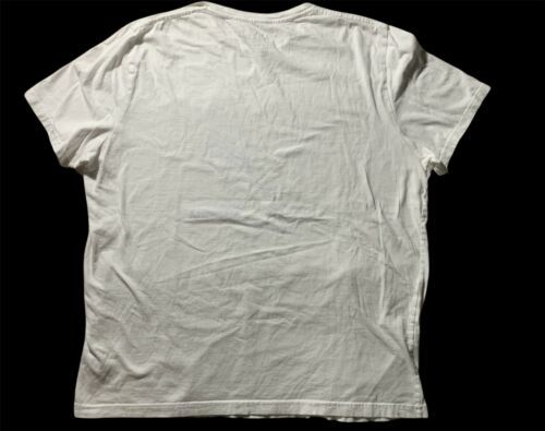 Louis Vuitton Men's White Cotton Varsity Printed Aloha T-Shirt