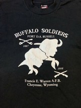 Vtg Buffalo Soldier Warren Air Force T-Shirt Adult USAF Wyoming Single S... - $30.00