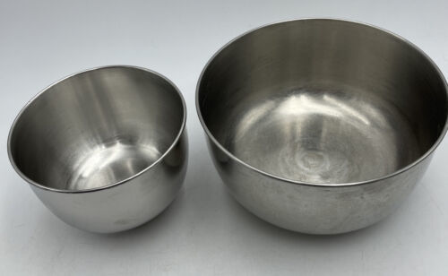 2 GLASS MIXING BOWLS Large & Small OSTER REGENCY KITCHEN CENTER