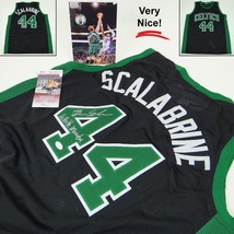 Autographed/Signed Brian Scalabrine Boston Green Basketball Jersey JSA COA
