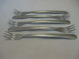 Cocktail Seafood Fork Qty 5 Stainless 6 1/4&quot; 18CR Walco  - $9.95