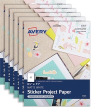 Avery Printable Sticker Paper, Matte White, and 50 similar items