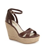 Women's BCBGeneration Holly Espadrille Wedges, BG-HOLLY Cognac Sizes 6-9 Leath - $79.95