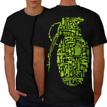Gun Grenade War Gangster Shirt  Men T-shirt Back - $12.99