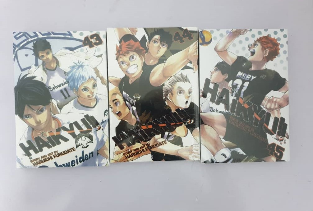 Haikyuu!! Manga Anime (Vol 1- 45) English Version Full Set by Haruichi  Furudate