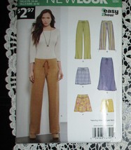Newlook A6399 Misses Pants &amp; Skirts Pattern Different Lengths Size 6-16 NEW - $17.81